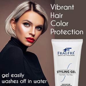 Firm Hold Hair Gel Fragrance Free 8 oz (2-Pack Gift Set) - Strong Styling Gel for Aggressive Hair Styles - Paraben Free Hypoallergenic Sensitive - Non-Irritating Vegan Gluten Free