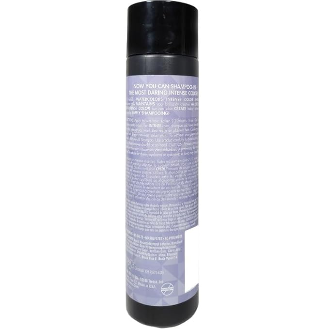 Watercolors Intense Metallic Color Depositing Sulfate & Paraben Free Shampoo, Maintains & Enhances Haircolor - Silver 33.8 oz