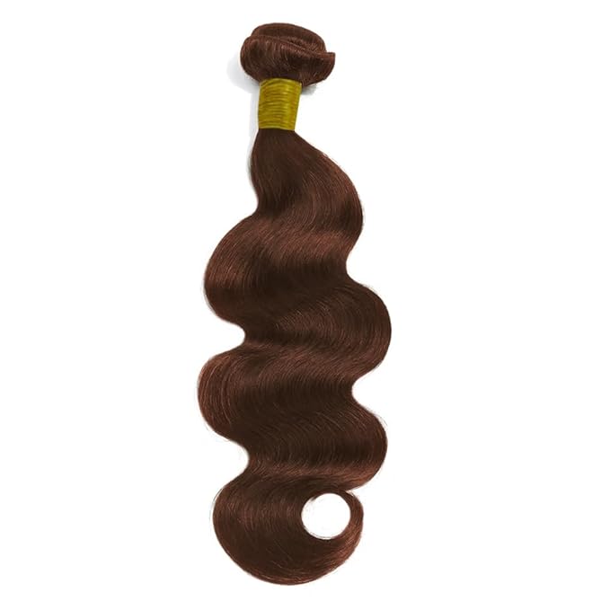 Copper Human Hair Bundles 30 32 34 Inch Color #33 Body Wave Bundles Human Hair Unprocessed Brazilian Hair Extensions Reddish Brown Bundle Silky Soft Auburn Bundle Deals