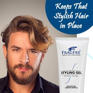 Firm Hold Hair Gel Fragrance Free 8 oz (2-Pack Gift Set) - Strong Styling Gel for Aggressive Hair Styles - Paraben Free Hypoallergenic Sensitive - Non-Irritating Vegan Gluten Free