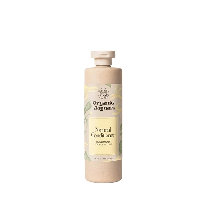 Honeysuckle Natural Conditioner, Sulfate Free Conditioner with Vitamin E, Castor, Argan and Almond, Rosemary and Peppermint Oil, For All Hair, 13.5 fl oz