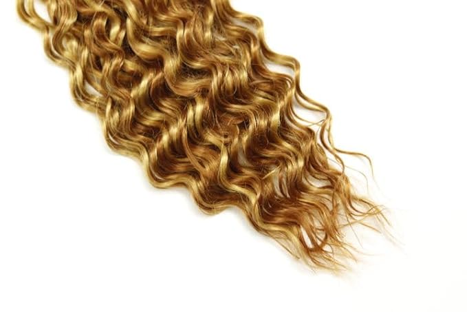 30 30 30 Inch Honey Blonde Bundles Human Hair Brown Water Wave Bundles Double Weft Huxowax Virgin Soft And Silky Remy Hair Extensions