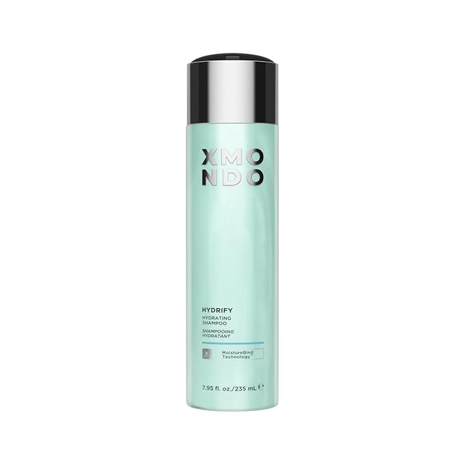 XMONDO Hair Hydrify Hydrating Shampoo | Vegan Formula with Jojoba Oil, Baobab Oil, and Blueberry & Apple Extract, to Lock In Moisture, Control Frizz, and Uncover Healthy Smooth Hair, 8 Fl Oz 1-Pack