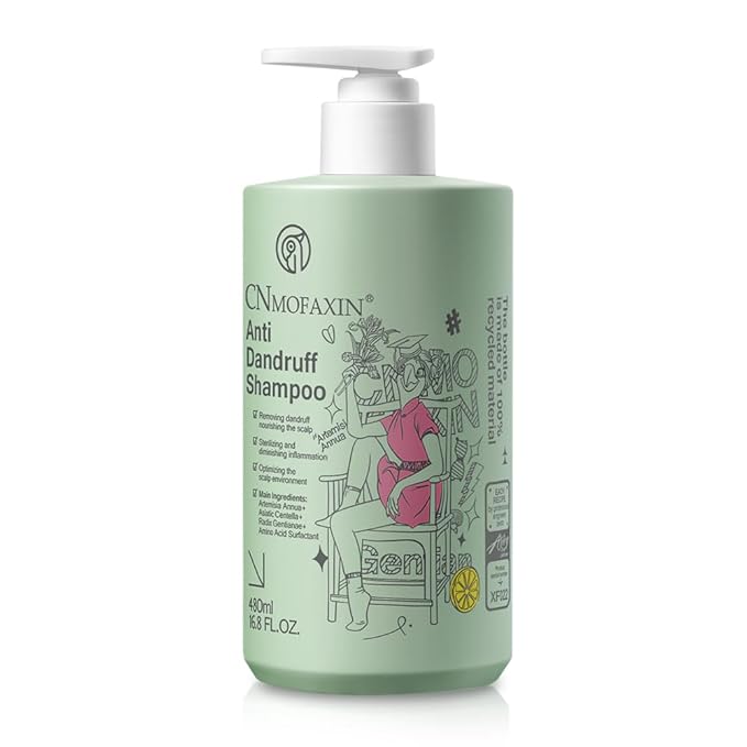 Anti Dandruff Shampoo - Scalp Deep Cleansing, Excess Sebum Care, Natural Ingredients - For Women & Men, Soothes Itchy, Dry Scalp, 16.8 fl.oz