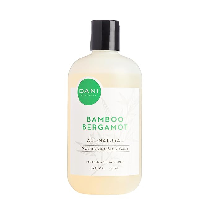 Naturals Moisturizing Body Wash - Refreshing Bamboo Bergamot Scent with Organic Aloe Vera & Natural Glycerin - Paraben & Sulfate-Free Shower Gel - For Men & Women - 12 oz - Vegan & Cruelty-Free