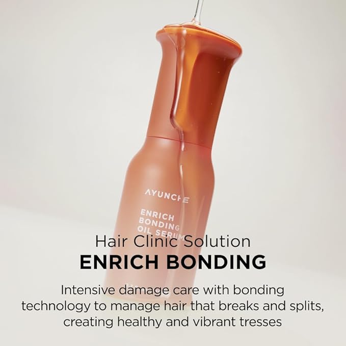Enrich Bonding Oil 3.3 fl oz – Helps Repair Bonds, 455°F Heat Protection, Anti-Frizz, Split-End Care & Shine Treatment for Dry, Frizzy & Damaged Hair