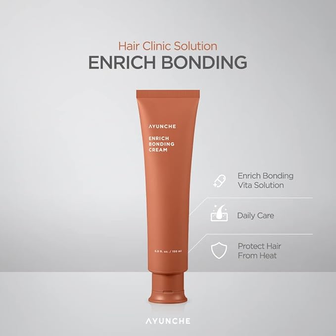 Enrich Bonding Leave-In Cream 5.0 fl oz – Bond Repair, 392°F Heat Protection, Anti-Frizz & Hydrating Treatment for Fine, Dry & Damaged Hair