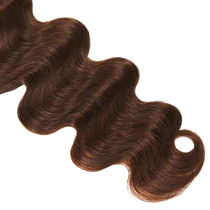 Copper Human Hair Bundles 30 32 34 Inch Color #33 Body Wave Bundles Human Hair Unprocessed Brazilian Hair Extensions Reddish Brown Bundle Silky Soft Auburn Bundle Deals
