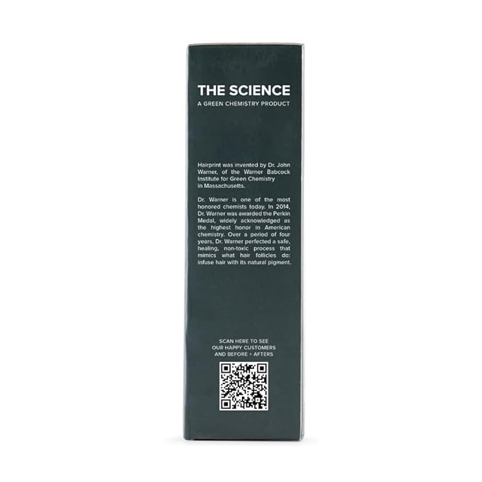 Hairprint True Color Restorer Plus in Brown | Enhanced Gray Coverage with Extra Restore Application | Dye-Free and Non-Toxic | Replenishes Natural Pigment | Patented Technology by Dr. John Warner