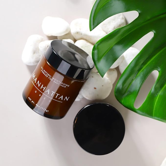 Grey Hair Moisture Pomade for Dry, Damaged Hair | Daily Hair Moisturizer For Hair Scalp and Beard | Sulfate Free - 118 ml / 4.0 oz