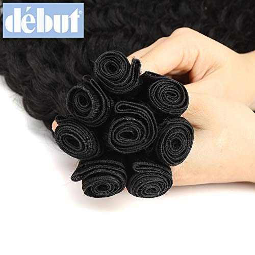 DÉBUT synthetic hair bundles with simple closure weave bundles with frontal swiss lace 9pcs Water Wave 20 inch 240g high temperature fiber