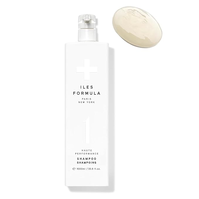 ILES FORMULA Shampoo - Sulfate, Paraben & Silicone Free - Deep Cleanse, Volumize, Detangle + Stops Breakage, Color & Extension Safe, with Macroloba Oil, Silk & Root Juices, 34 Fl Oz (1L)
