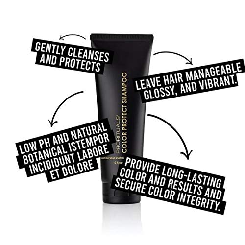 Prorituals Color Protect Shampoo for Color Treated Hair - Natural, Colored Safe Shampoo for Women & Men, Sulfate Free, 12 fl oz