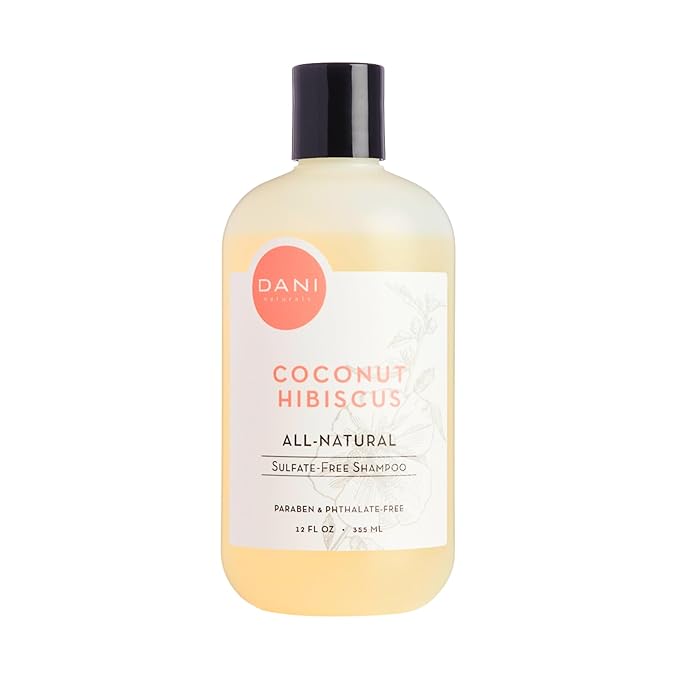 Naturals Moisturizing Shampoo - Coconut Hibiscus - Sulfate-Free, Strengthens & Conditions Dry, Thin, Damaged Hair - Color-Safe, Organic Ingredients, 12 oz
