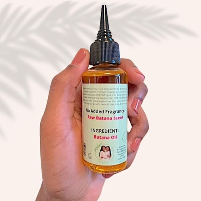 Batana Oil, 100% Raw Essential Oil, Nourishing Scalp Oil that Promotes Hair Growth for Men & Women and Family, Strengthening Hair & Skin Radiance, 40ml 1.35 oz