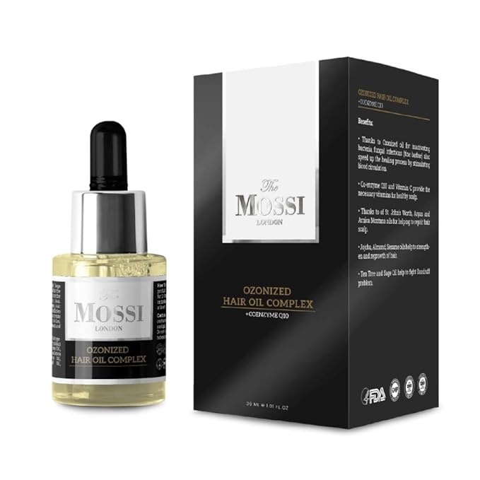 Ozonized Scalp Oil, Hair growth Complex, Hair oil for Dry Scalp, Hair Growth oil For Man, Woman, Scalp Treatment For Hair Growth, All Hair Types (1.01 fl Oz. - 30 ml)