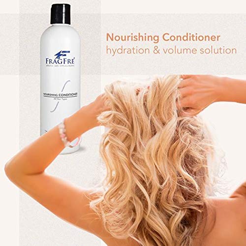 Hydrating Shampoo and Nourishing Conditioner 12 oz/ea (2-Pack Gift Set) - Sulfate Free, Gluten Free, Parabens Free, Color Safe, Hypoallergenic, Fragrance Free
