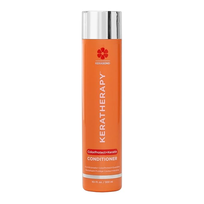 KERATHERAPY Keratin Infused Color Protect Conditioner, 10.1 fl. oz., 300 ml - Gluten Free Color Protecting Conditioner for Color Treated Hair with Kerabond Technology, Red Raspberry Oil, Omega 3 & 6