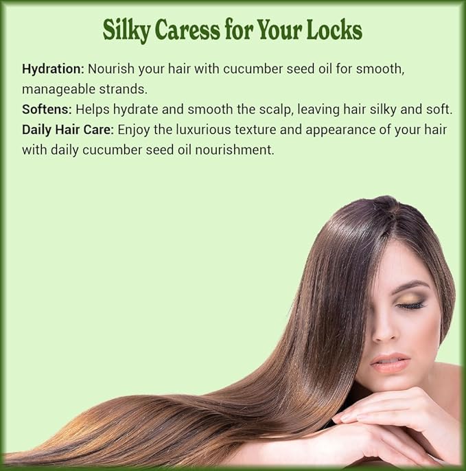 Natural Born Oils Cucumber Seed Oil, 1 Gallon, Organic, Cold-Pressed, Nutrient-Rich, Deep Skin Care, Hair Revitalization