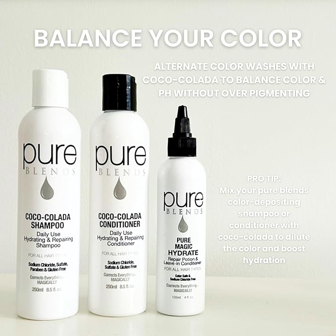 Cocoa Hydrating Color Depositing Shampoo - Infused with Keratin & Collagen to Repair Dry & Damaged Hair - Eliminates Color Fade, 33.8 Oz