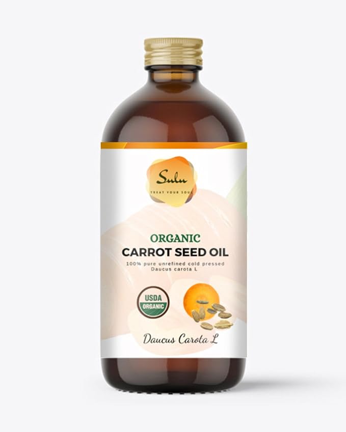 Carrot Seed Oil- USDA Organic Cold Pressed Unrefined (4 oz)