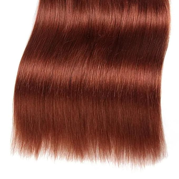 Red Brown Straight Bundles Color 33 Straight Bundles 8a Grade Brazilian Human Hair Wet and Wavy Soft Silky for Black Women 8 10 12 Inch