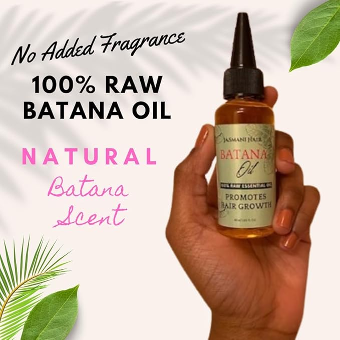 Batana Oil, 100% Raw Essential Oil, Nourishing Scalp Oil that Promotes Hair Growth for Men & Women and Family, Strengthening Hair & Skin Radiance, 40ml 1.35 oz