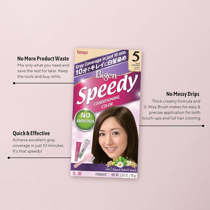 Bigen Speedy Conditioning Color Kit: 7 Brownish Black - 3 Pack