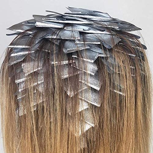 Framar Star Struck Silver Pop Up Hair Foil, Aluminum Foil Sheet, Hair Foils For Highlighting - 500 Foil Sheets - Pack of 12