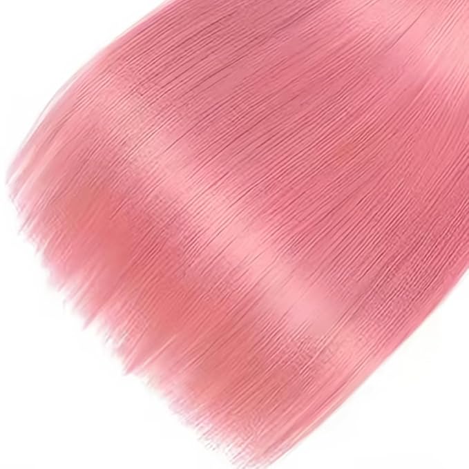 Pink Straight Bundles Light Pink Straight Bundle Mixed Length 3 Bundles 26 28 30 Inch Niegmeag Virgin Soft and Skily Remy Hair Extensions For Woman