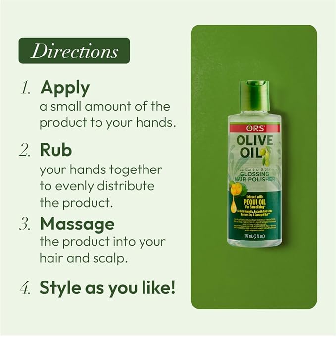 ORS Olive Oil Anti-Frizz Glossing Hair Polisher 6.0 Ounce (4)