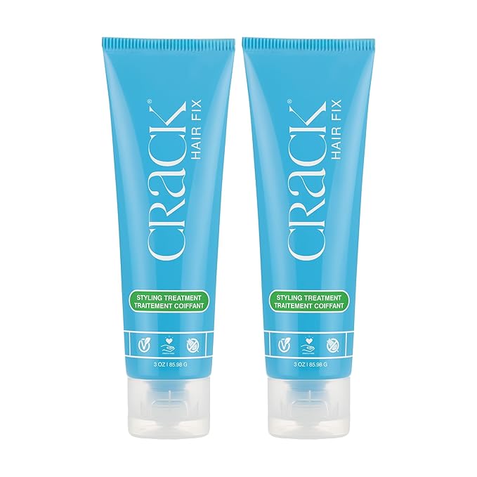 Crack HAIR FIX Styling Creme - Multi-Tasking, Anti-Frizz, Leave-In Styling Aid With Protection