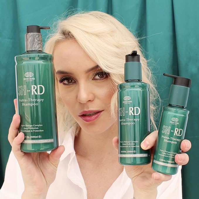 SH-RD Nutra-Therapy Shampoo for Dry Damaged Hair | Protein Shampoo Reduces Split Ends | Moisturizes Frizzy Hair | Suitable for Color-Treated, Bleached Hair - 33.8oz/1000ml