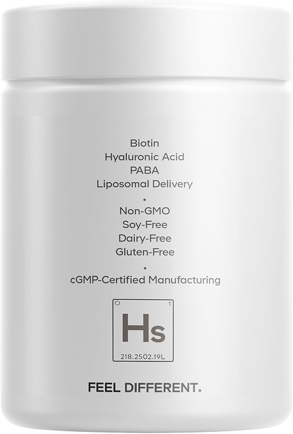 Codeage Hair Skin Nails Vitamins Platinum - KeraGEN-IV Keratin, Dermaval - Hair Fall, Skin Elasticity & Moisture Support - Biotin 5000, Collagen, Vitamin C, Coffeeberry, PABA Supplement - 60 Capsules