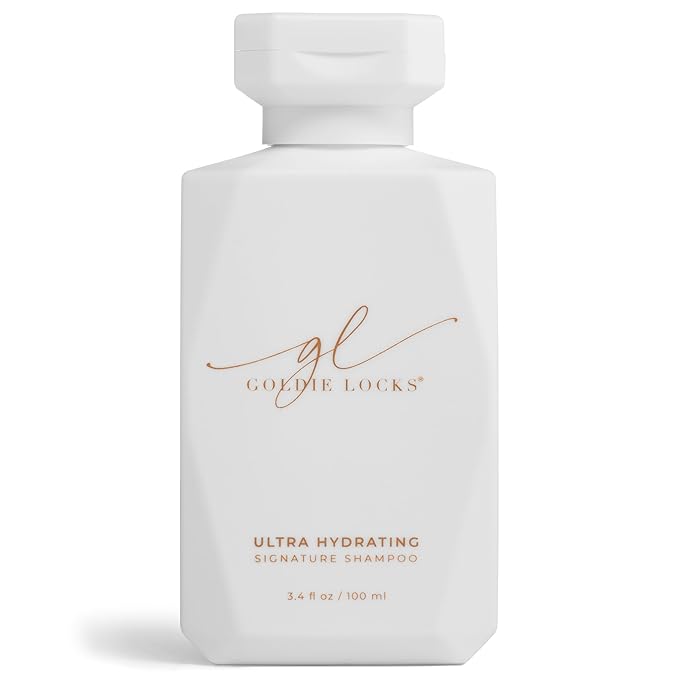 Goldie Locks Travel Size Ultra Hydrating Shampoo – 3.4 Fl Oz – Safe for Hair Extensions & Color-Treated Hair – Moisturizing & Sulfate Free – Maintains Texture & Shine