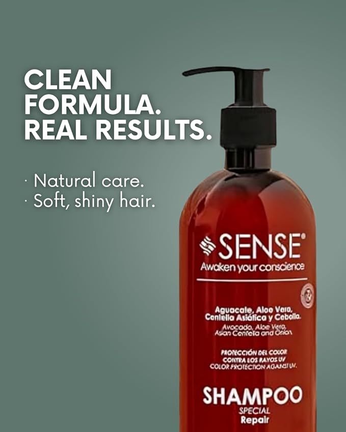 Repair System Shampoo – Hydration, Strength & Color Protection with Centella Asiatica, Onion Extract, Avocado Oil & Aloe Vera – Salt-Free, Paraben-Free – 500 ml