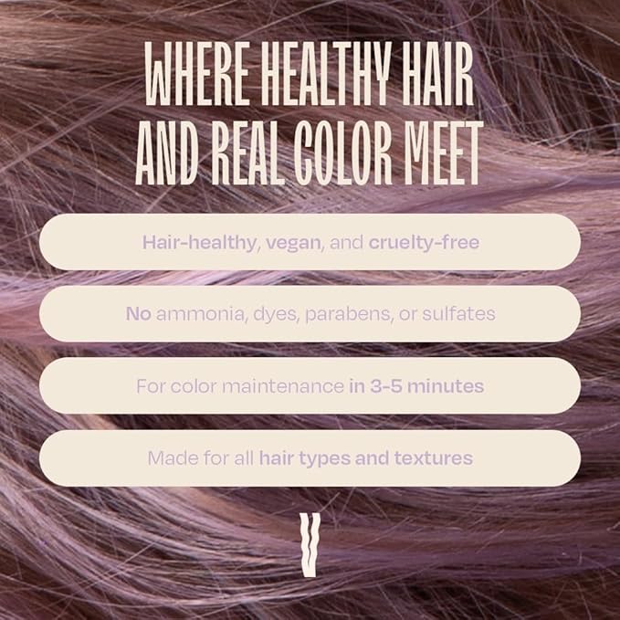 Overtone Daily Color Depositing Conditioner: 8oz Temporary Coloring Conditioner w/Shea Butter & Coconut Oil, Refresh Color & Prevent Fading, Vegan & Cruelty-Free, Pastel Purple is Lilac Lotus