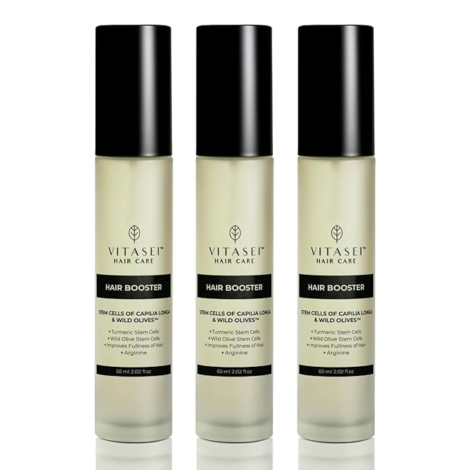 Hair Booster for Women & Men – Hair Revitalizing Serum with Capilia Longa & Arginine for Thick, Dry, Long, Damaged Hair – Peptide-Enriched Hair Tonic, 2 Fl Oz - Pack of 3