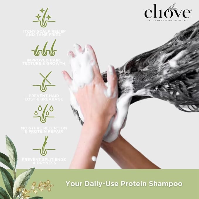 Shampoo | Hair Moisturizing Keratin Protein Treatment Infused with Argan Oil and Olive Oil | Anti Frizz Shampoo for Curly Wavy, and Straight Hair |16oz