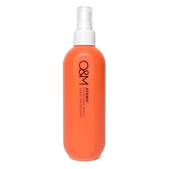 O&M Atonic Thickening Spray + Spritz Hairspray & Volumizing Texture Spray for Voluminous Body & Bounce, Heat Protectant Hair Spray, Non-Toxic, Cruelty Free & Vegan Hair Care, 250ml