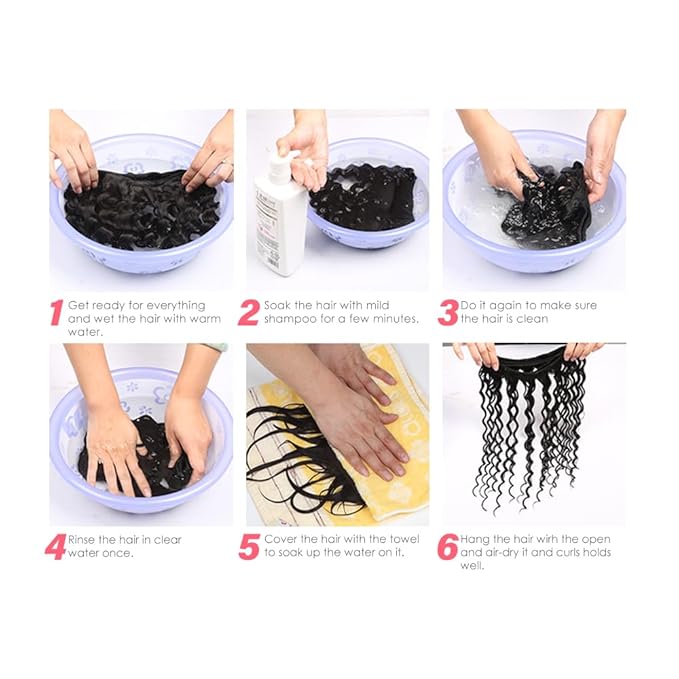 1BP427 Loose Deep Wave Bundles Ombre Brown and Honey Blonde Two Tone Deep Wave Bundles Brazilian Human Hair Extensions Soft and Silky for Black Women 26 28 30 Inch