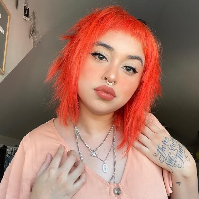 Overtone Color Depositing Semi-Permanent Hair Dye Conditioner - 8 oz For Natural & Color-Treated Hair, Moisturizing Shea Butter & Coconut Oil - Vegan & Cruelty-Free, Extreme Orange is now Poppy Orange