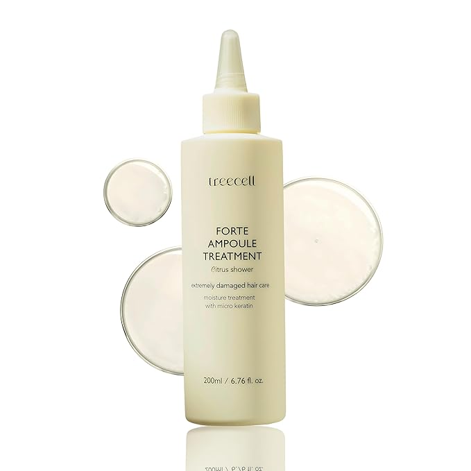 Treecell Forte Ampoule Treatment 200ml (6.76 fl. oz.) | Hair Repair for Dry & Damaged Hair | Strengthens & Hydrates with Amino Acids & Proteins | Smooth, Shiny Hair Restoration