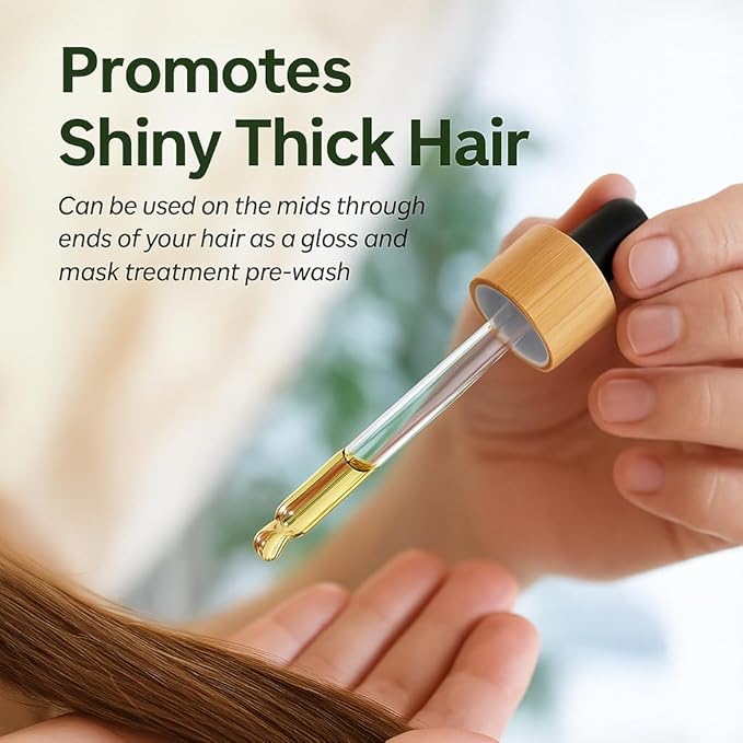 Hair Growth Oil - Organic, Vegan, cruelty free - Rosemary oil, castor oil, pumpkin seed oil, amla oil etc. For thick healthy hair, 1.70 Fl Oz (Pack of 1)