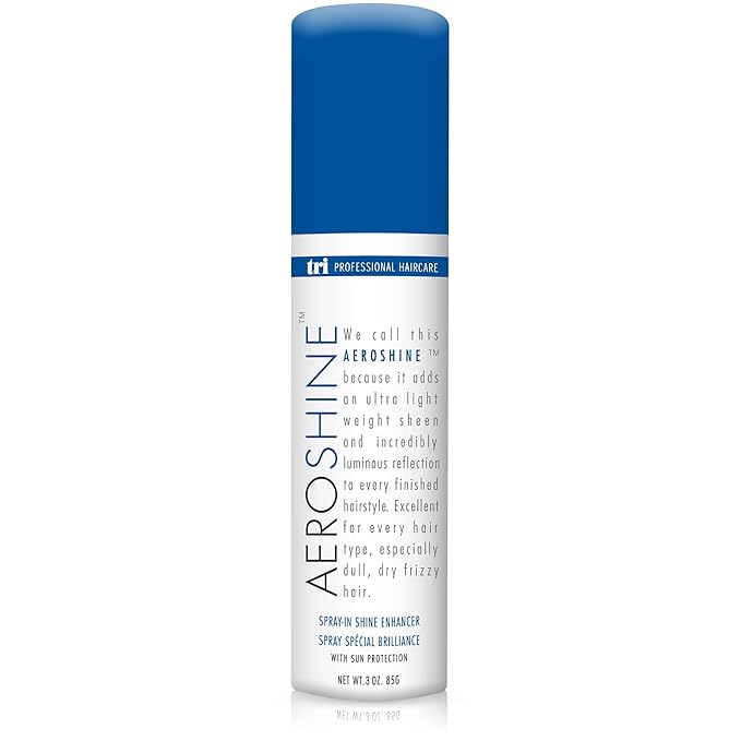 TRIDESIGN Aeroshine Finishing Styling Hairspray, Ultra-lightweight, Spray-in Shine with Sun Protection for All Types of Hair, Formulated for Dry Frizzy Hair, 3 Fluid Oz