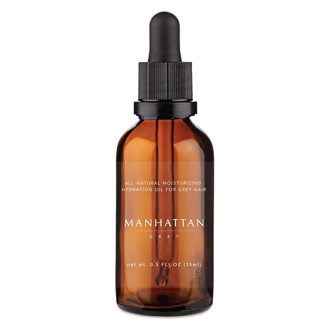 Hair Vegan Hydration Oil for Damaged, Itchy Grey Hair | Softens, Hydrates Scalp, Skin and Beard | Daily Sulfate-Free Moisturizer