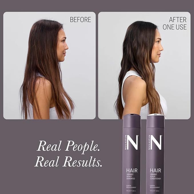 NULASTIN Vibrant Scalp Shampoo - Volumizing Shampoo for Fine Hair & Nourishing Scalp Care - Clinically Tested & Color Safe - Deliver Weightless Shine and Reduce Frizz & Breakage (10 Fl Oz)