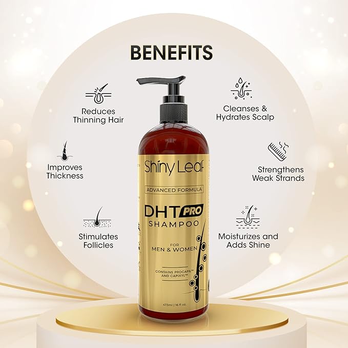 DHT Pro Shampoo Advanced Formula with Procapil and Capixyl, DHT Blockers and Natural Extracts, Anti-Thinning Shampoo for Men and Women, Revitalizes Scalp, Stimulates Follicles for Thicker Fuller Hair