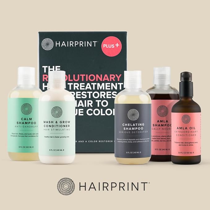 Hairprint True Color Restorer Plus in Brown | Enhanced Gray Coverage with Extra Restore Application | Dye-Free and Non-Toxic | Replenishes Natural Pigment | Patented Technology by Dr. John Warner
