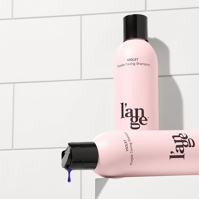 L'ANGE HAIR Violet Purple Toning Shampoo | Restores Hair Color | Tone Correcting Shampoo | Removes Yellow, Orange and Brassy Tone | UV Protection Shampoos | All Hair Types